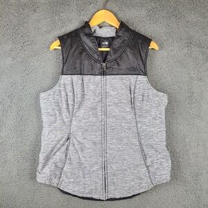 The North Face Women's Pseudio Vest Dark Grey Heather / TNF Black Size XL